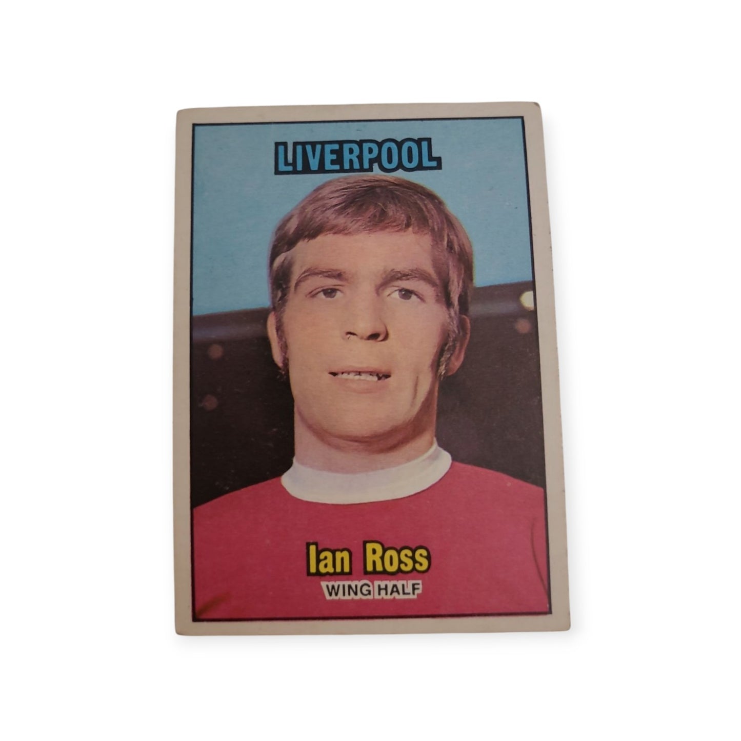 A&BC Bubble gum Orange  Back 1970  Football Liverpool Ian Ross # 249