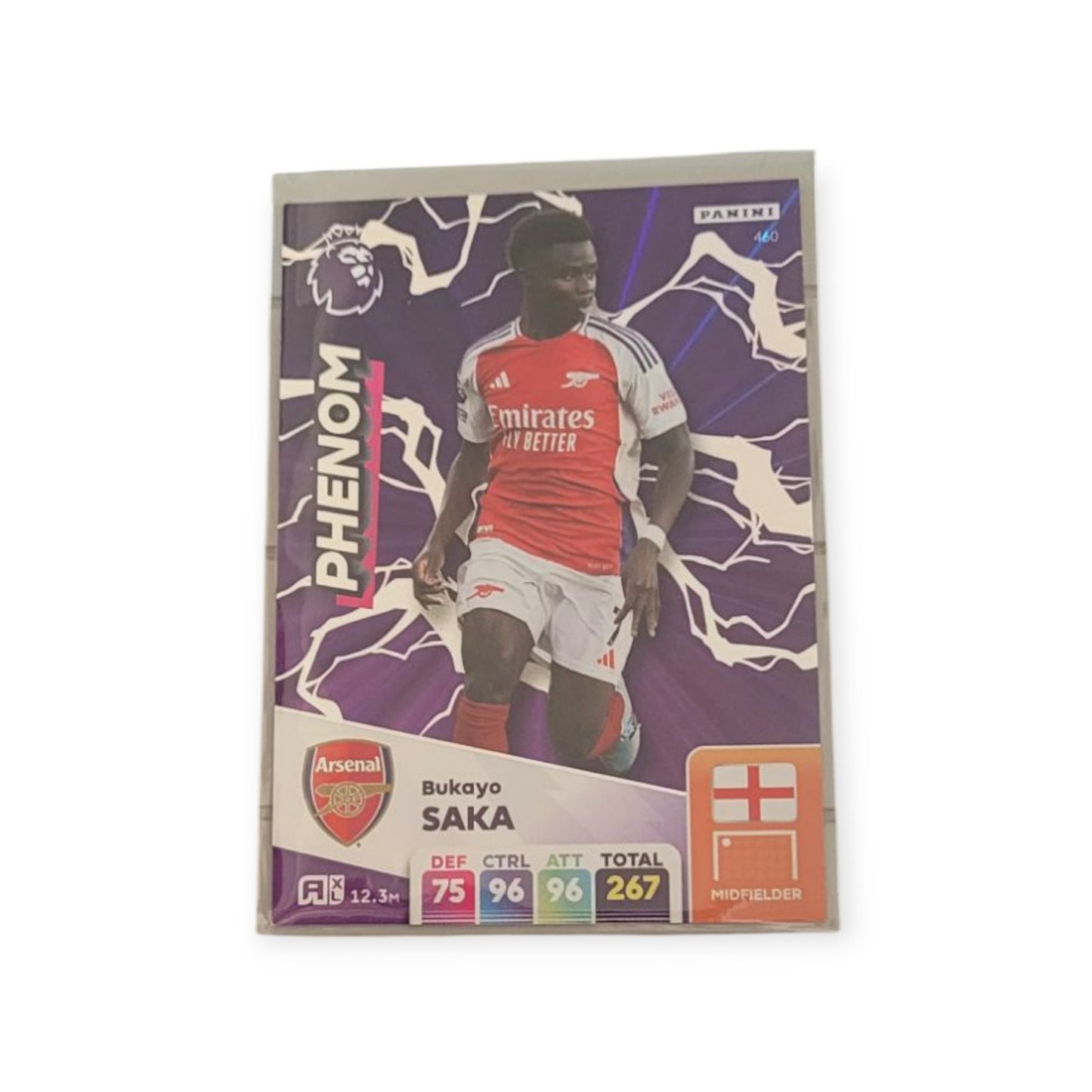 Panini Adrenalyn XL Premier League 2025 - Bukayo Saka (Phenom Card #460)