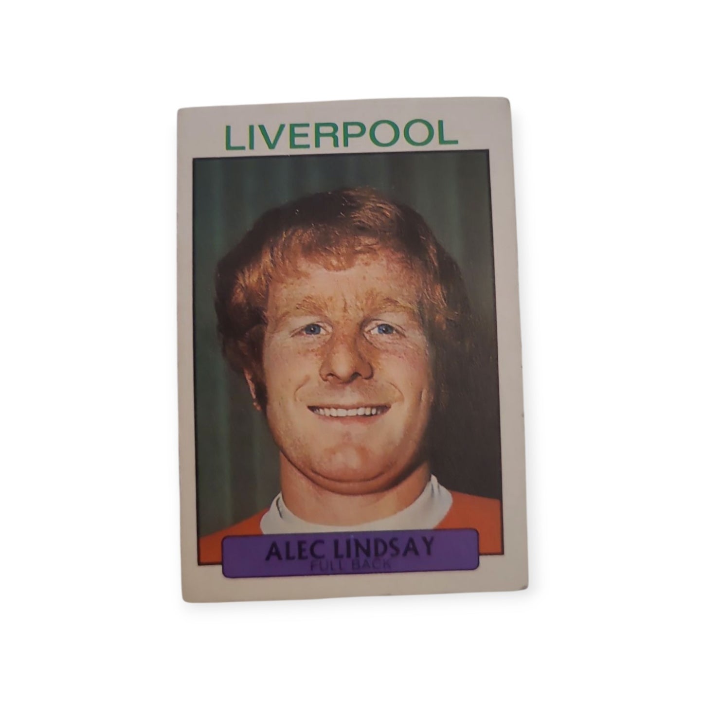 A&BC Football Purple Back 1971 #160 Alec Lindsay Liverpool