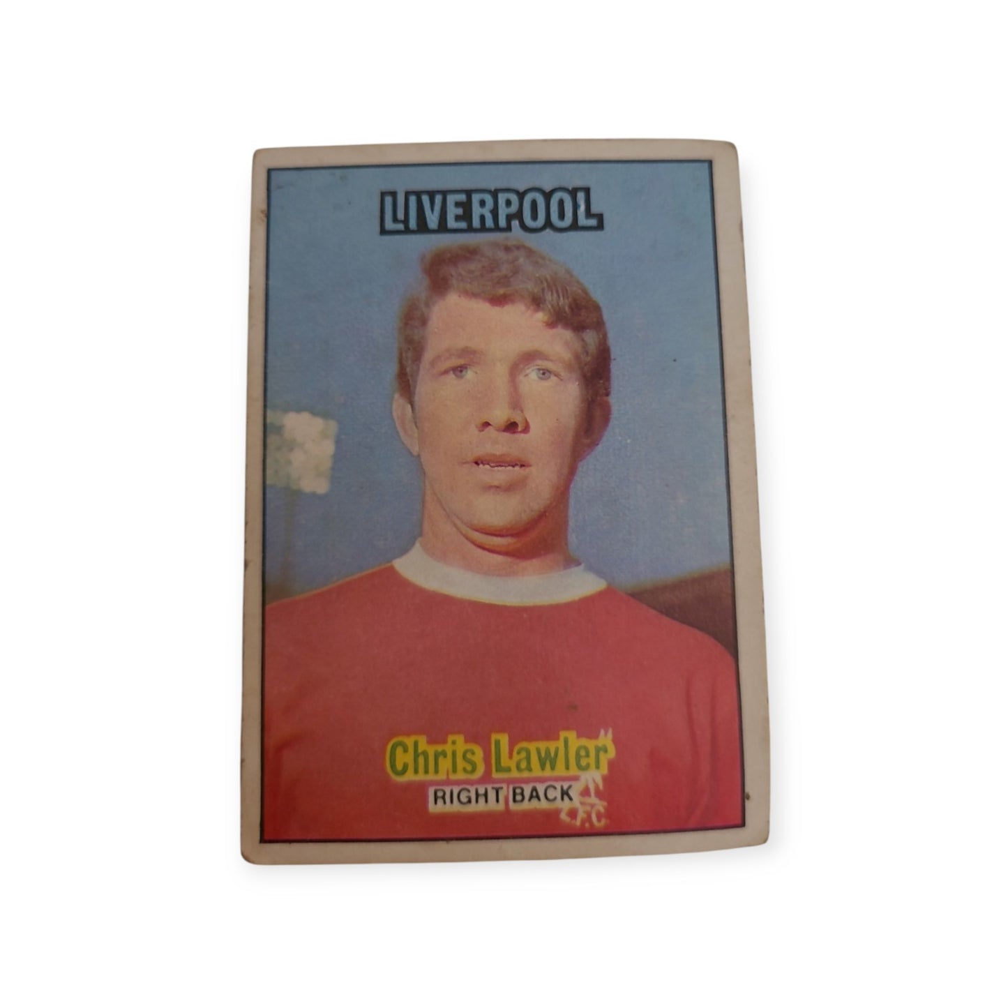 A&BC Football Card Orange Back Chris Lawler Liverpool