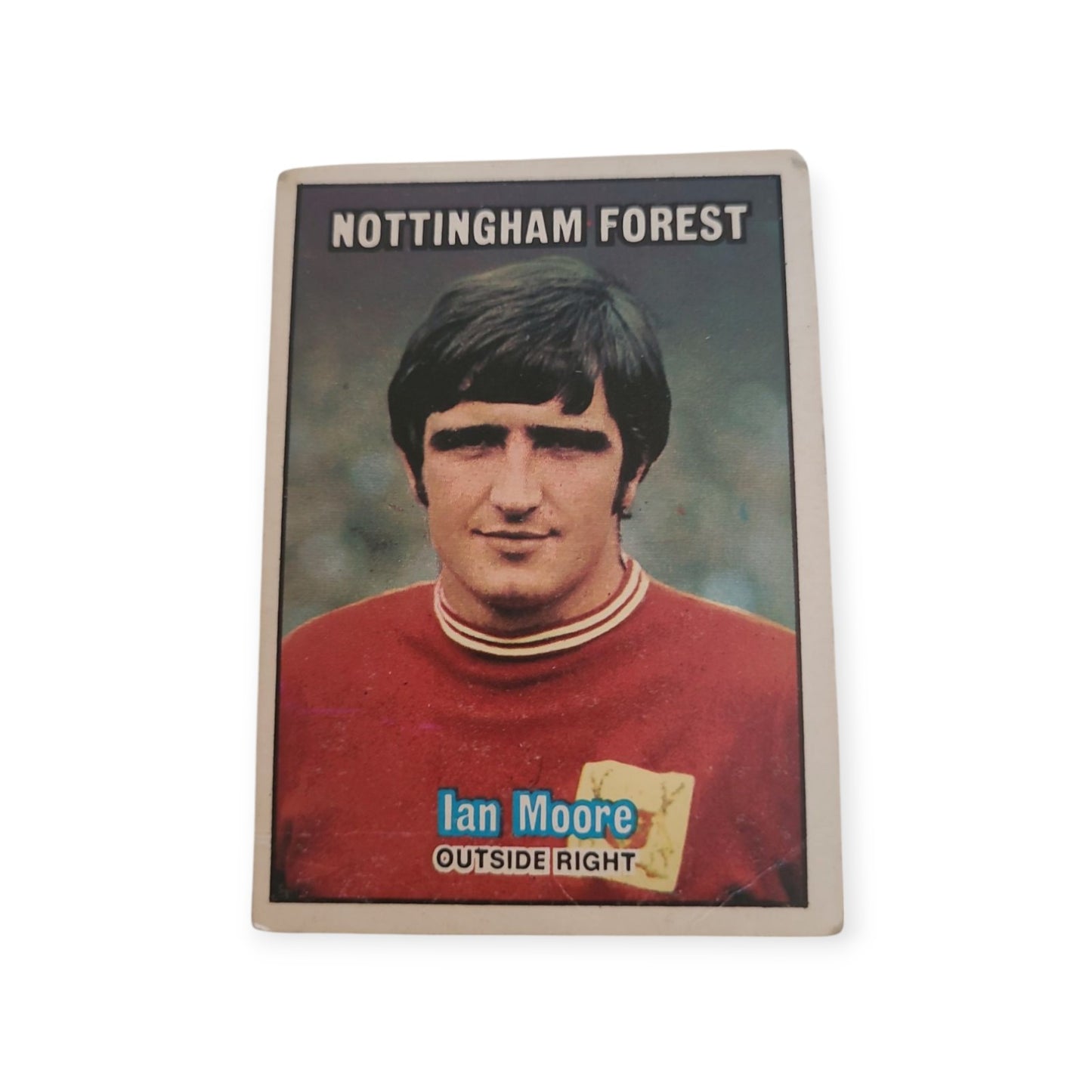 Ian Moore Nottingham Forest #120 Orange Back A&BC Chewing Gum 1970/71